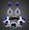 BJ124 Bridal Jewelry Sets: Bracelet+Earrings(5 Colors)