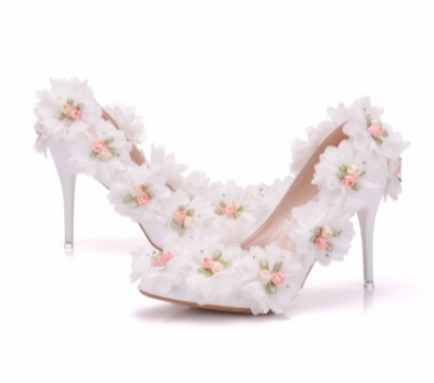 BS174 : 10 styles flower Wedding shoes