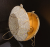 CB143 Luxurious diamond shape Evening Clutch Bags(Gold/Silver)