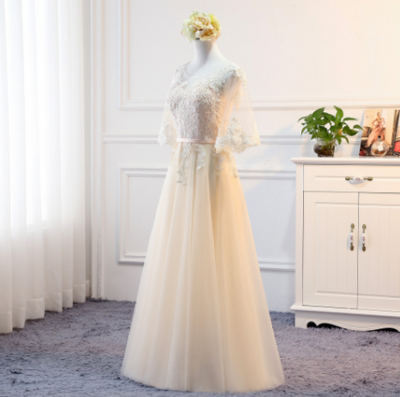 BH309 Champagne Bridesmaid Dresses