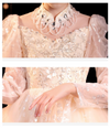 FG436 High neck sequin Princess Girl dress