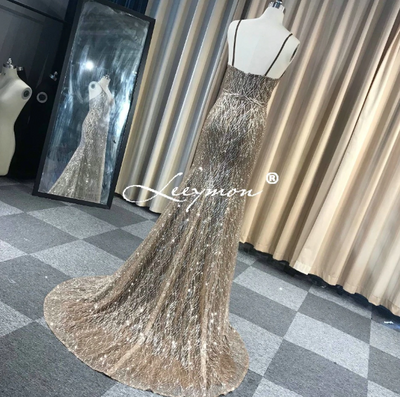 LG120 Stunning Glitter mermaid Evening dress with cape