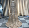 LG120 Stunning Glitter mermaid Evening dress with cape