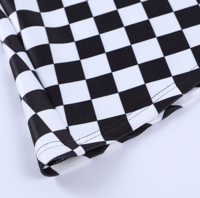 CK75 Harajuku Plaid Skirt ( Black/Red)