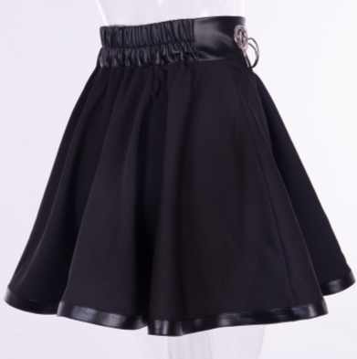 CK78 Ring High Waist Gothic Punk Skirt
