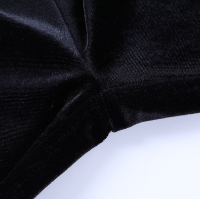 TP42  High Waist Velvet lace Flare Pants