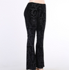 TP43 Retro Gothic High Waist Flare Pants