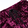 TP44 Punk style High Waist Velvet Pants