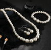 BJ130: 4 styles pearl Bridal Jewelry Sets