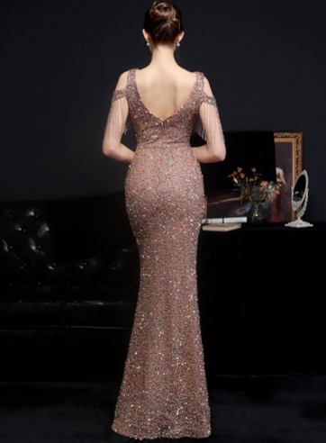 PP413 Sequin mermaid Prom dresses ( 4 Colors )