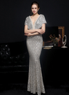 PP414 Simple Sequin mermaid Maxi dresses ( 5 Colors )