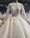 HW120 Glamorous full sleeve Wedding Dress