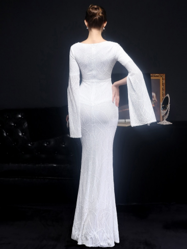 PP416 Sequined mermaid  Maxi dresses ( 6 Colors )