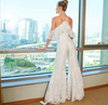 PD07 Elegant halter neck jumpsuit wedding dresses