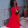MX239 Plus Size 3/4 sleeves mermaid Party Dresses(3 Colors)