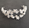 BJ430 Luxury Crystal Pearls Flower Bridal Tiara ( 3 Colors )
