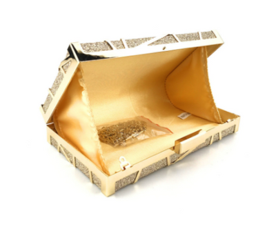 CB285 Simple Gold Glitter Evening Clutch Bags ( 5 Colors )