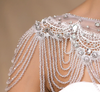 WJ16 luxury Short Beading Appliques Crystals Wedding Wrap