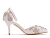 BS65 White Wedding Shoes