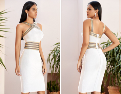 MX316 Halter neck Bodycon Cocktail dresses ( 3 Colors )