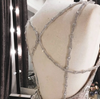 HW123 Customized Spaghetti Strap Sequined Wedding Dress