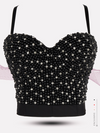 TJ114 Pearls beaded Cimi Tops ( 5 Colors )