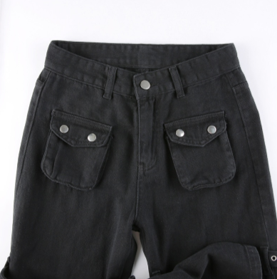 TP50 Harajuku High Waist Big Pocket Pants