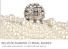 CB154 Pearl beaded Bridal Clutch Purses(3 Colors)