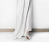 BS195 White Flower pearls Bridal Shoes