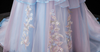 FG466 : 3d flower blue Princess Girl Dress