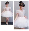 FG135 Elegant puff sleeve Flower Girl Dress