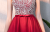 BH325 Short front long black Homecoming dresses ( 3 Colors )