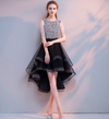 BH325 Short front long black Homecoming dresses ( 3 Colors )