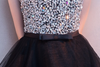 BH325 Short front long black Homecoming dresses ( 3 Colors )