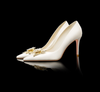 BS198 Silk butterfly diamond Bridal Shoes
