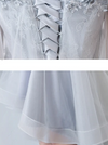 BH194 Half sleeves Embroidery Homecoming dress