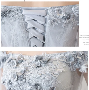BH194 Half sleeves Embroidery Homecoming dress