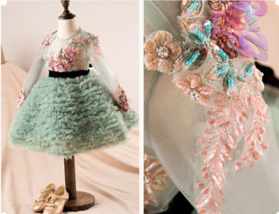 FG140 New Design Ball Gown Flowers Girl Dress