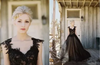 CG116 Vintage Gothic Black Wedding Dresses