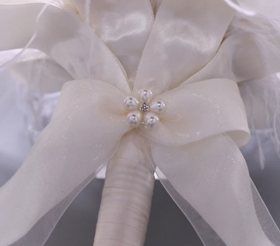 BJ145 Handmade Pearl flower Bridal Bouquet