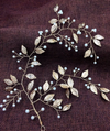 BJ148 leaf pearl bridal headbands