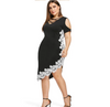 MX162 Plus Size Summer Lace Evening Dress