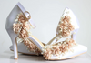 BS09 Fashion flower pearl Wedding Heels