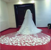 BV10 : 4 Meters Lace Edge Flowers Wedding Veils