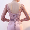 BH144 Long sleeve V neck mermaid Bridesmaid Dresses (7 Colors)