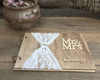 DIY161 Rustic Wooden Lace Wedding  Guest Book