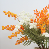 DIY234 Orange mimosa flower branch (3Colors)