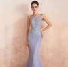 LG257 Lavender beaded Mermaid Evening Gowns
