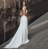 CW293 Classy lace Backless Wedding Gowns