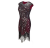 KP01 Sequin Fringe Great Gatsby Dresses for Party ( 2 Colors )